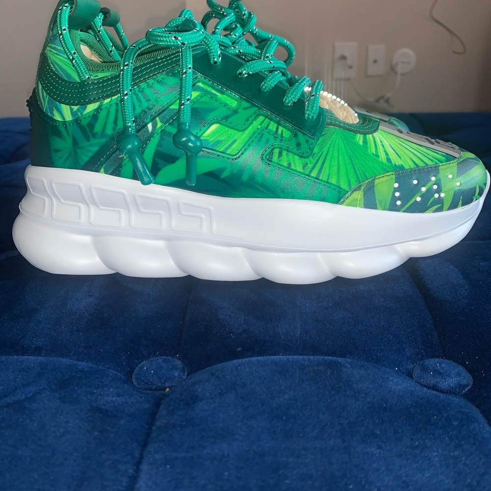 Versace
Chain Reaction Jungle print sneakers